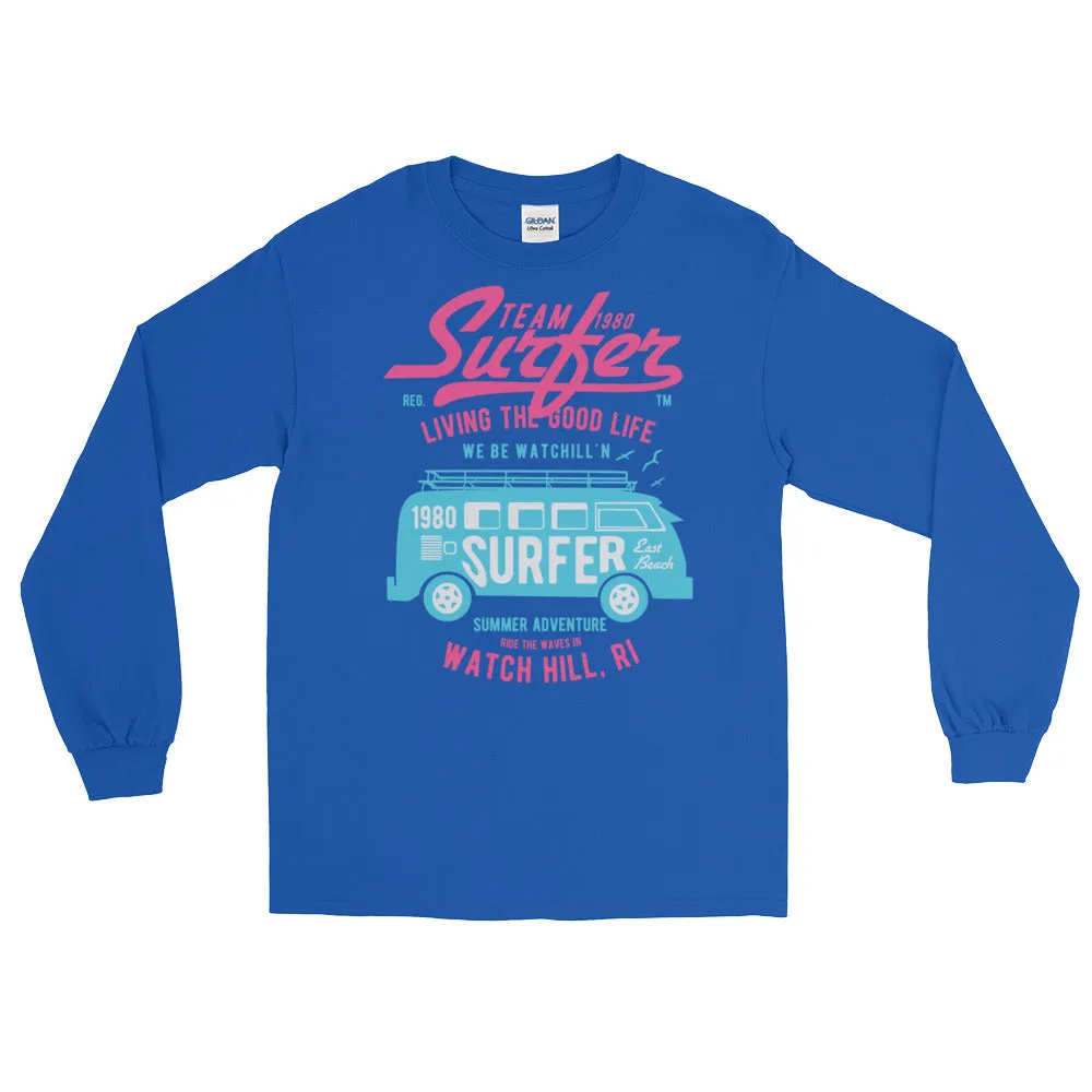 Watchill'n 'Team Surfer' - Long-Sleeve T-Shirt (Pink)