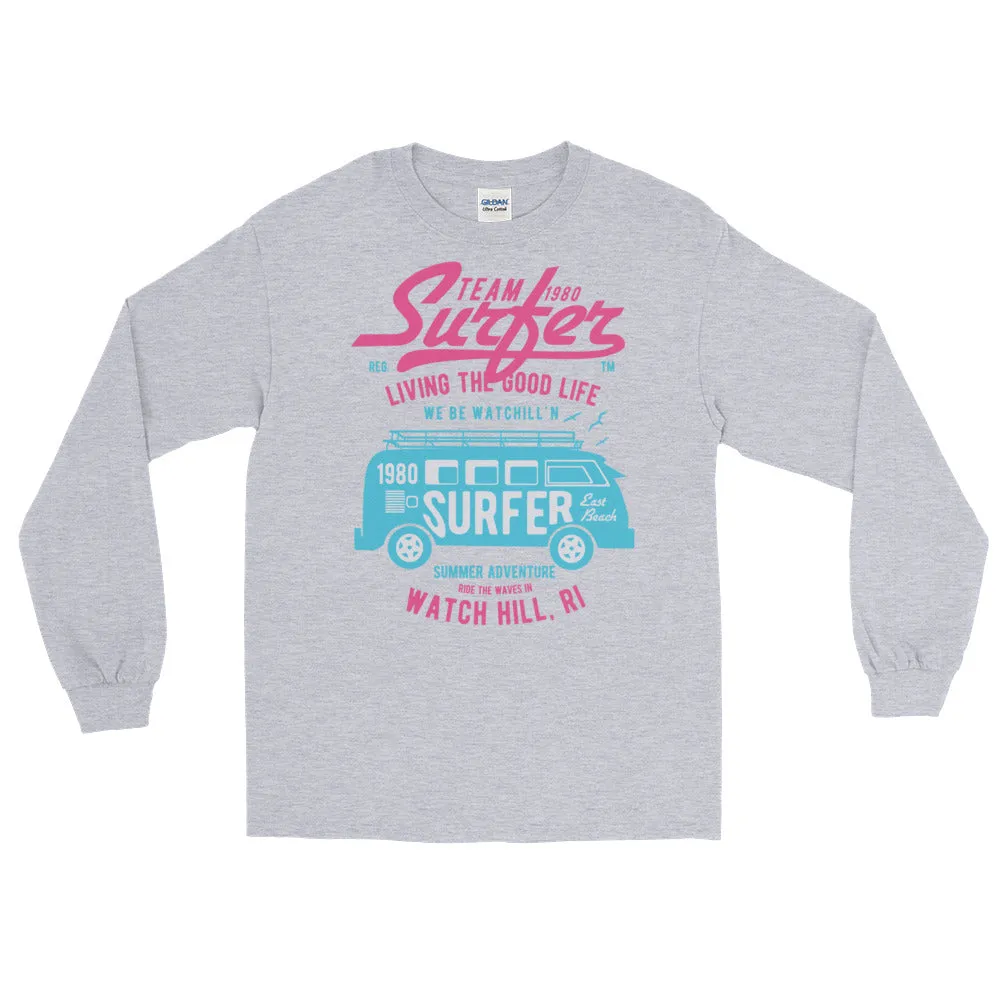 Watchill'n 'Team Surfer' - Long-Sleeve T-Shirt (Pink)