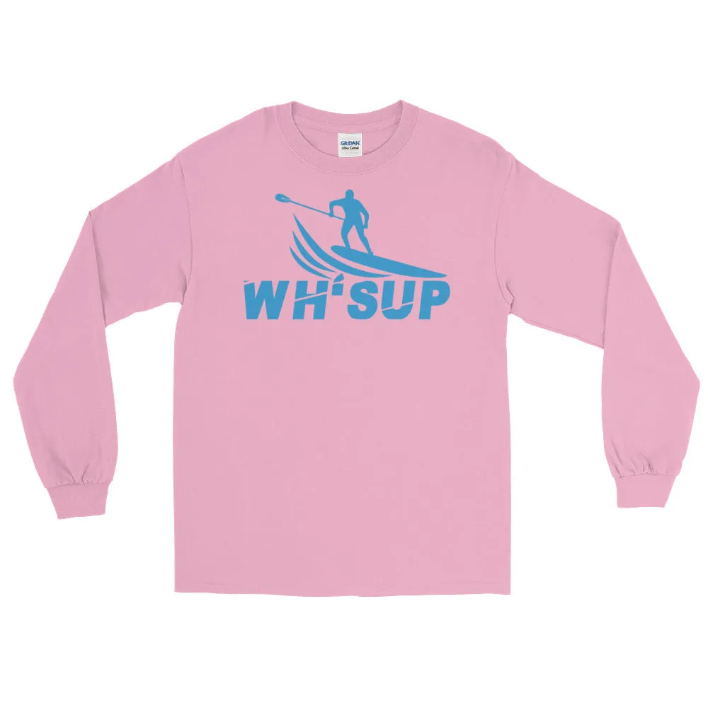 Watchill'n 'WH-SUP Paddle Boarding' - Long-Sleeve T-Shirt (Blue)