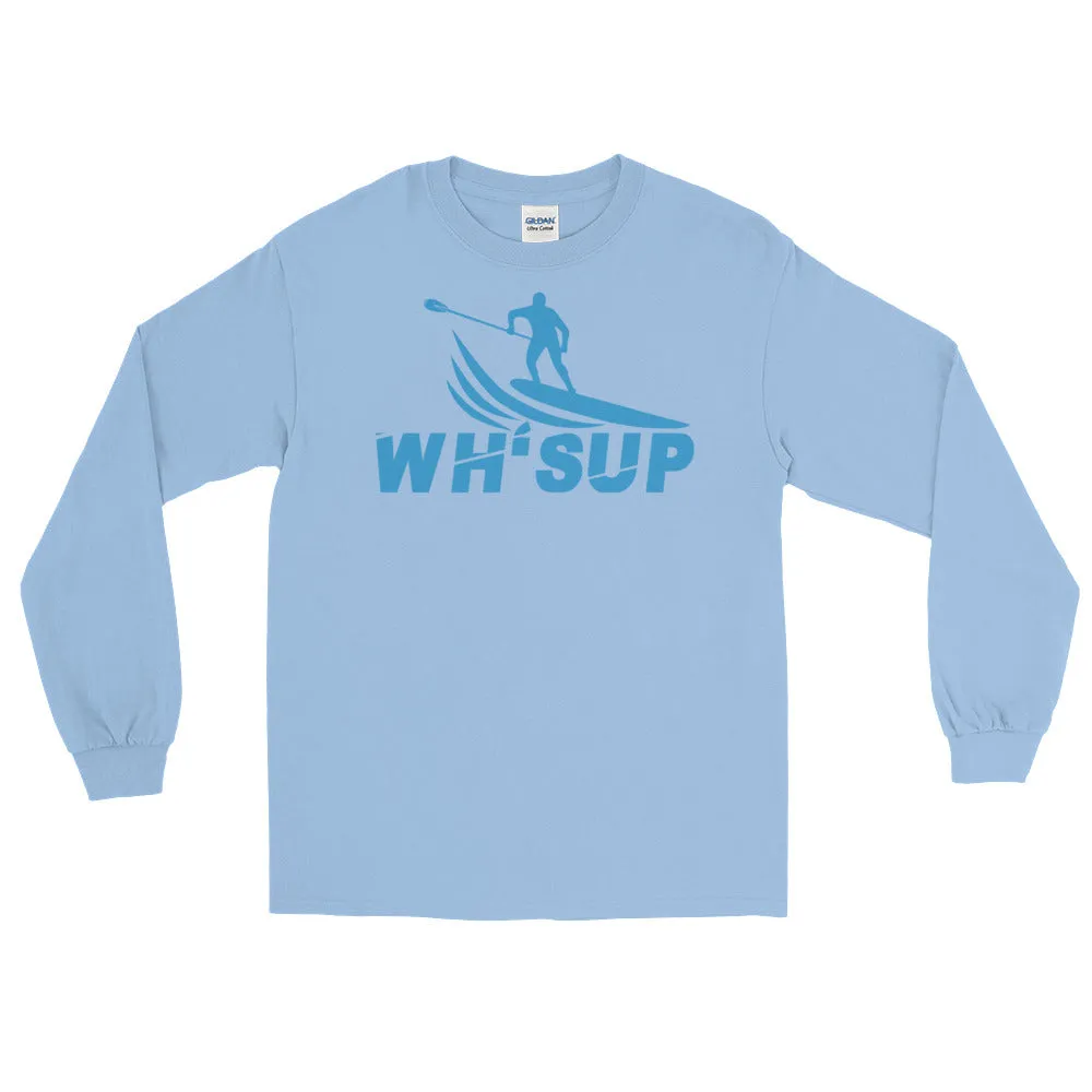 Watchill'n 'WH-SUP Paddle Boarding' - Long-Sleeve T-Shirt (Blue)