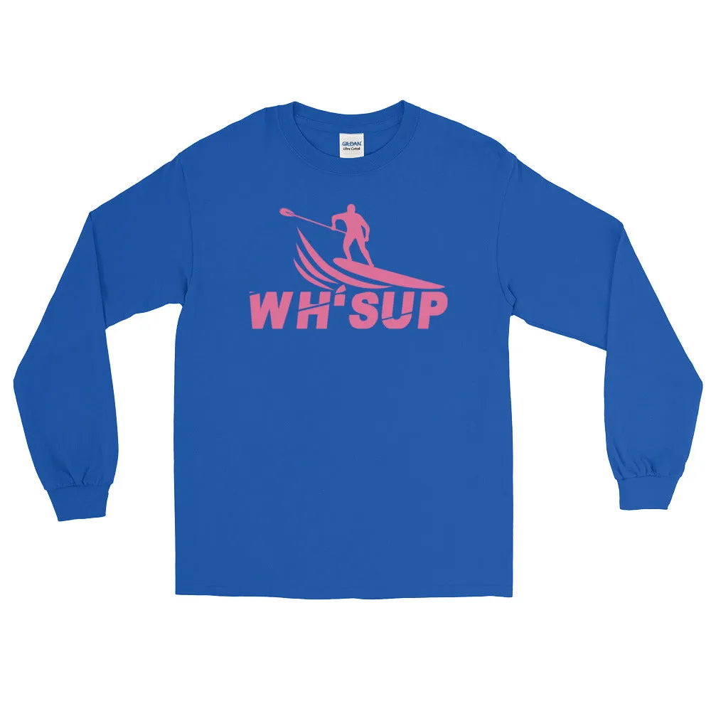 Watchill'n 'WH-SUP Paddle Boarding' - Long-Sleeve T-Shirt (Pink)