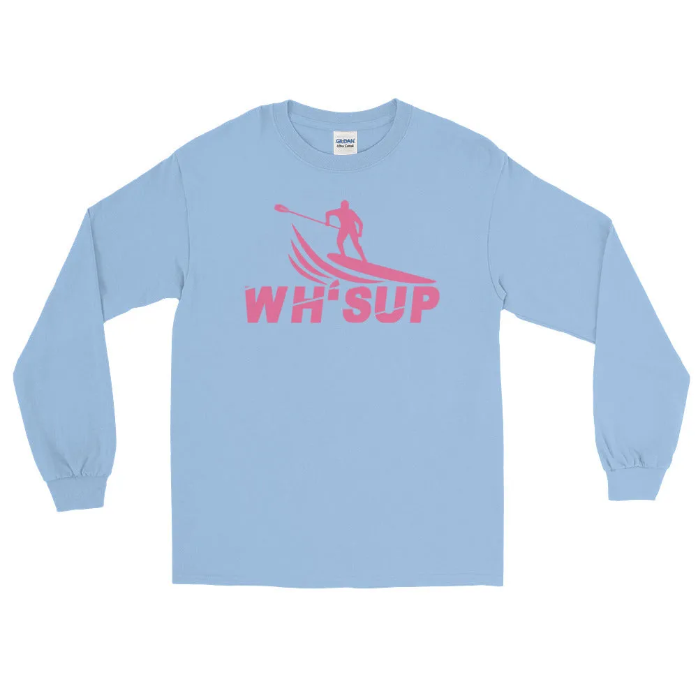Watchill'n 'WH-SUP Paddle Boarding' - Long-Sleeve T-Shirt (Pink)