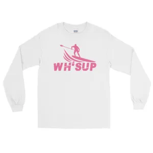 Watchill'n 'WH-SUP Paddle Boarding' - Long-Sleeve T-Shirt (Pink)