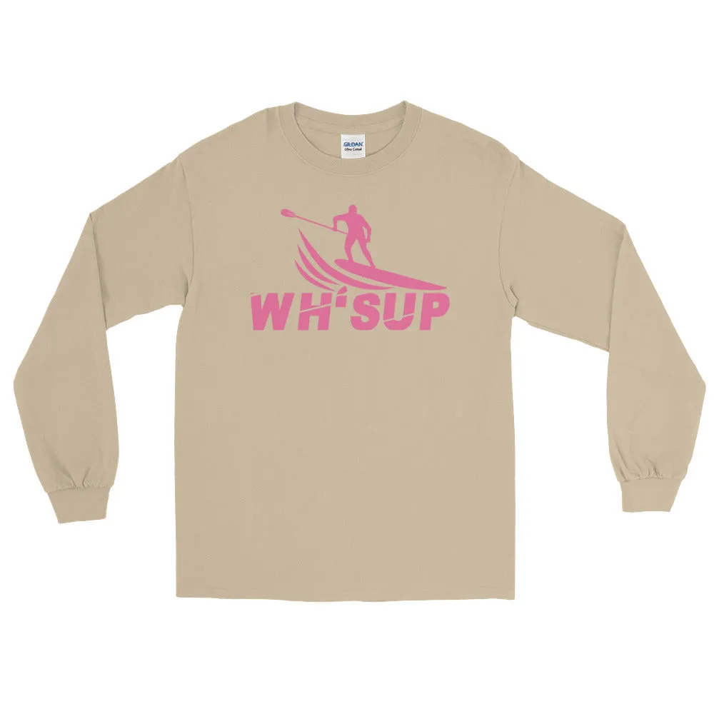 Watchill'n 'WH-SUP Paddle Boarding' - Long-Sleeve T-Shirt (Pink)