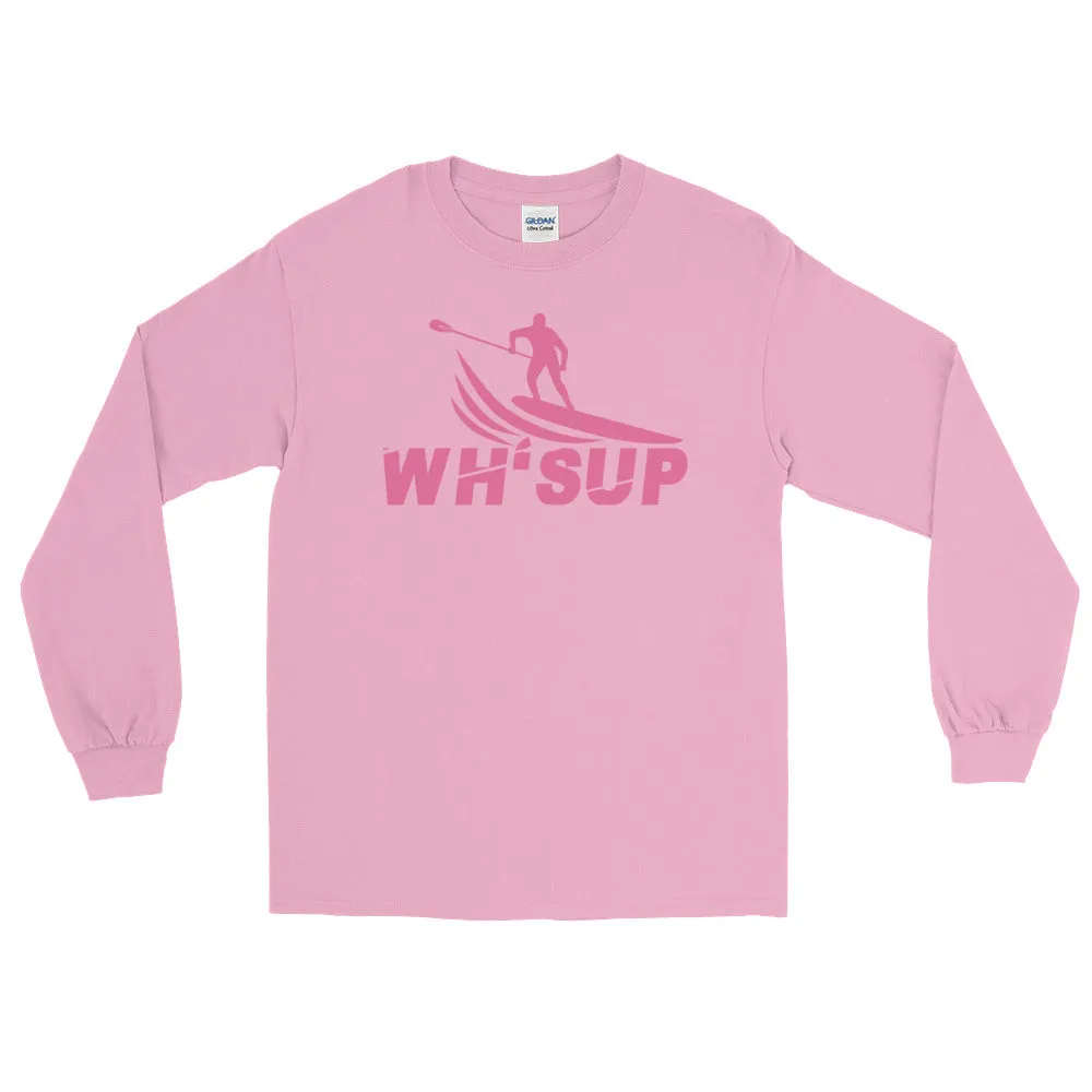Watchill'n 'WH-SUP Paddle Boarding' - Long-Sleeve T-Shirt (Pink)