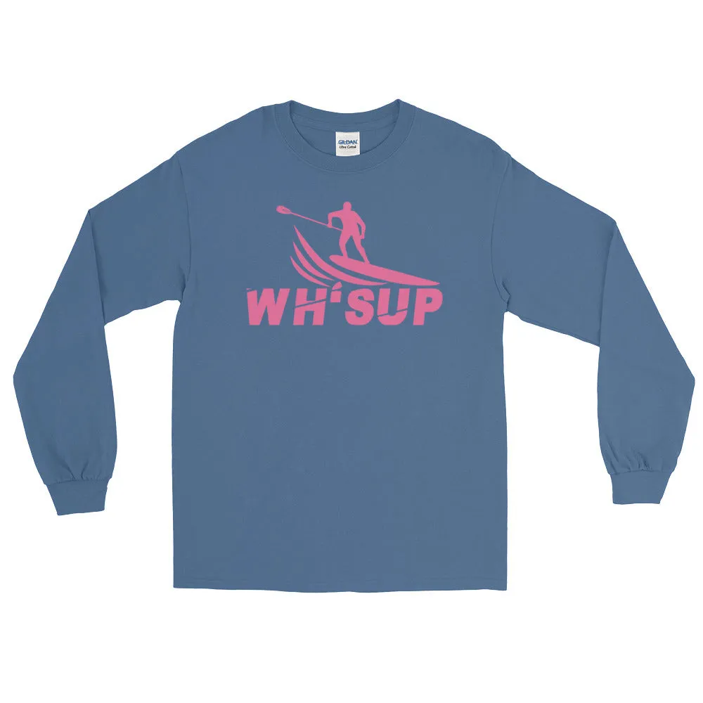 Watchill'n 'WH-SUP Paddle Boarding' - Long-Sleeve T-Shirt (Pink)