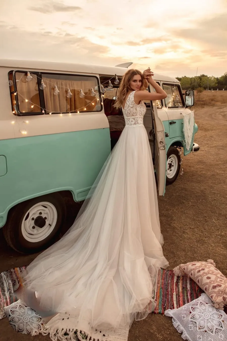 Wedding Dresses V Neck Lace