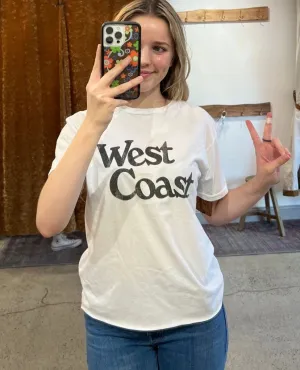 West Coast Vintage White Unisex Tee