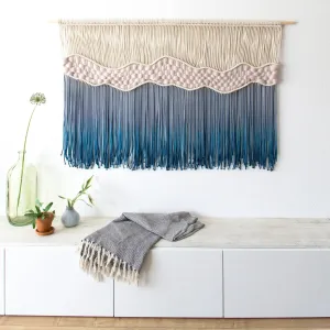 Where The Waves Break Extra Large Dye Macrame Wall Hanging