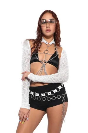 White Knit Bolero