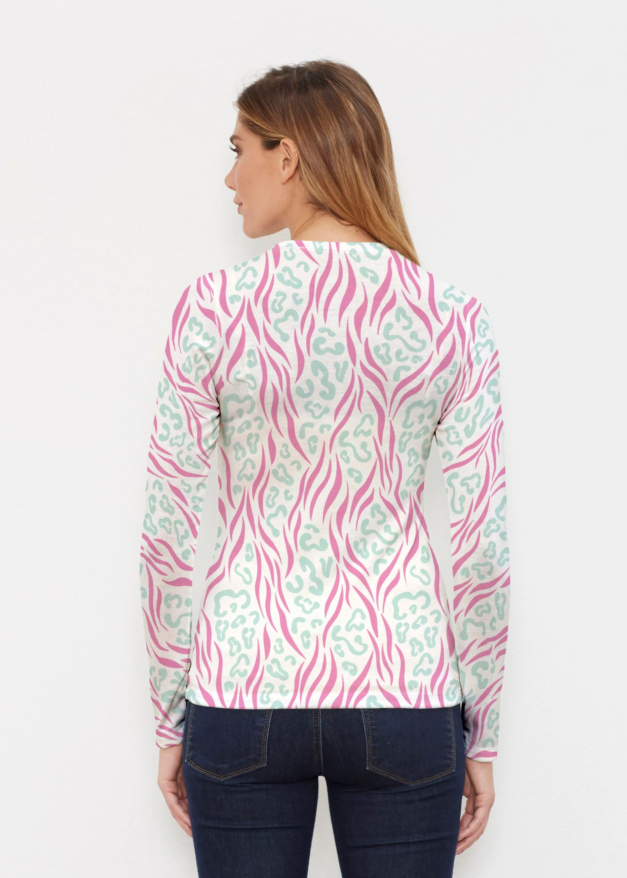 Wild Duo Berry (7937) ~ Butterknit Long Sleeve Crew Top