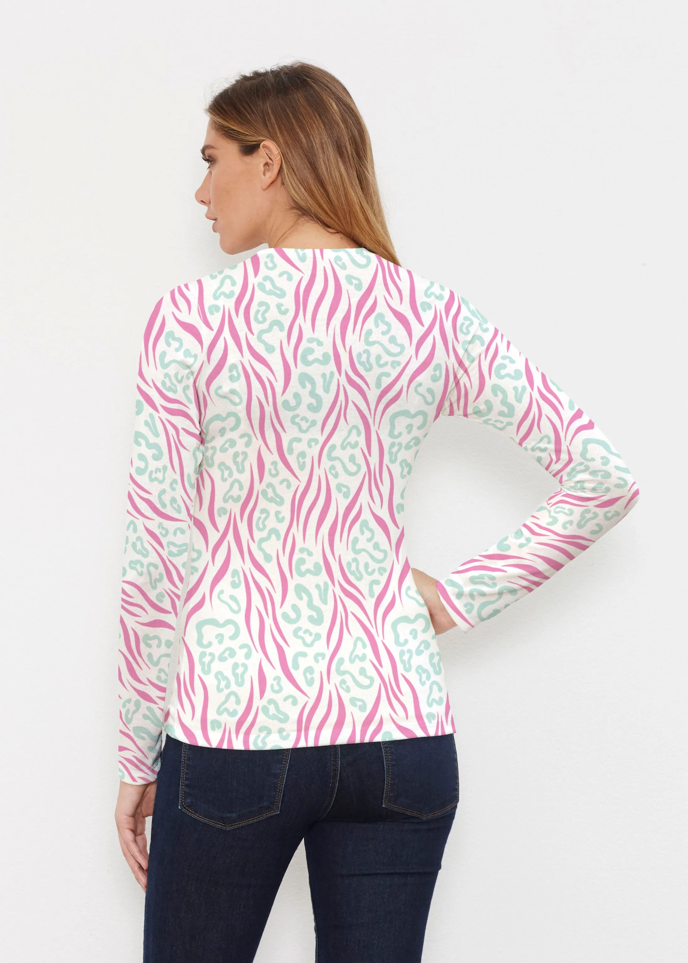 Wild Duo Berry (7937) ~ Butterknit Long Sleeve V-Neck Top