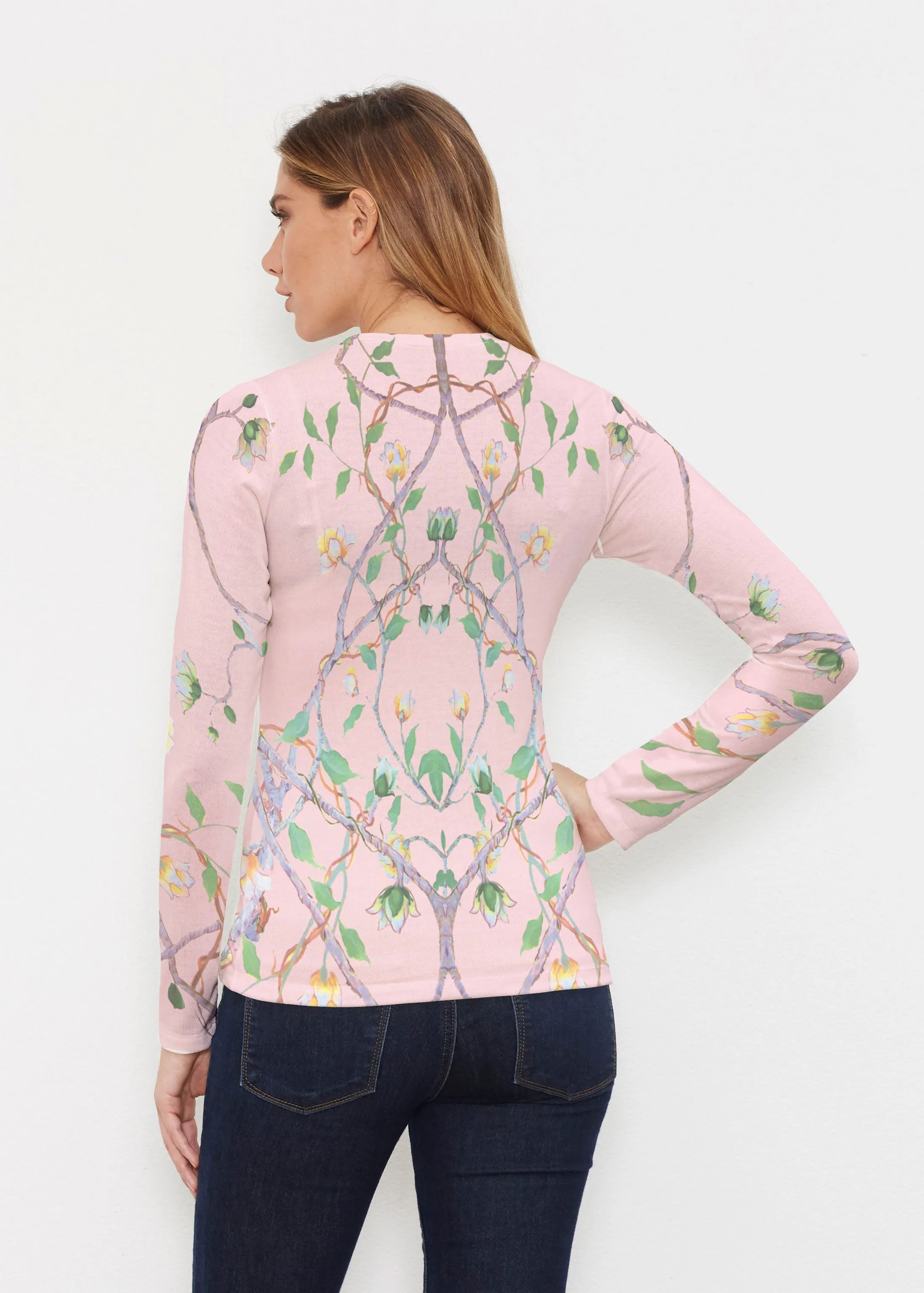 Wildwood Pink (19121) ~ Butterknit Long Sleeve V-Neck Top