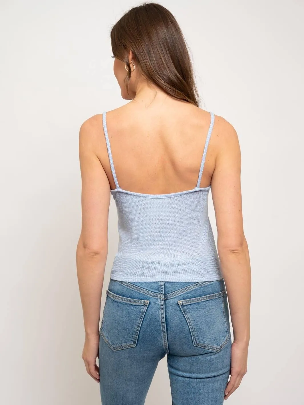 WOMEN'S BUTTON UP TANK TOP