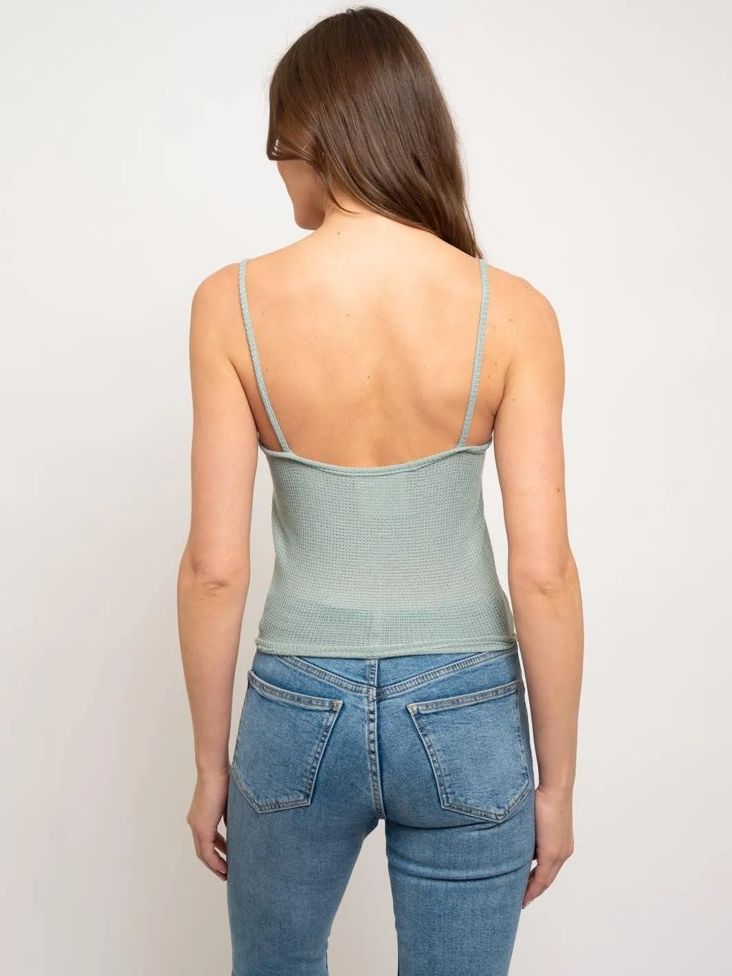 WOMEN'S BUTTON UP TANK TOP