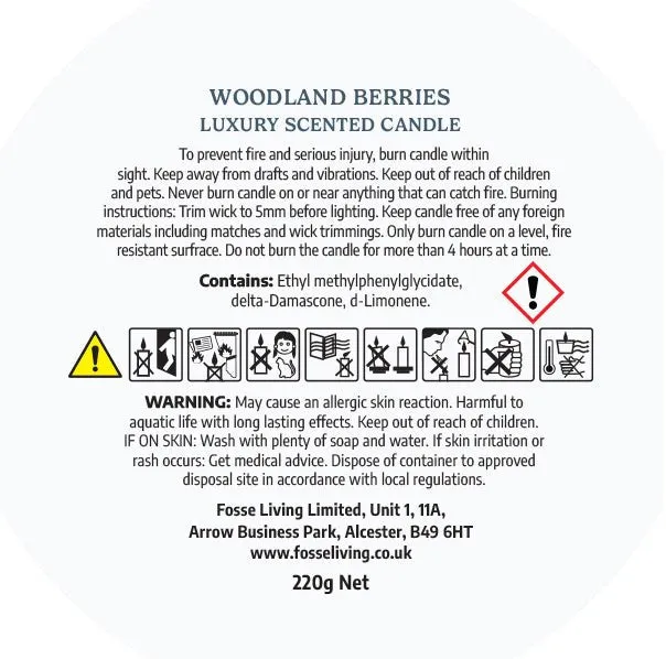 Woodland Berries Scented Candle