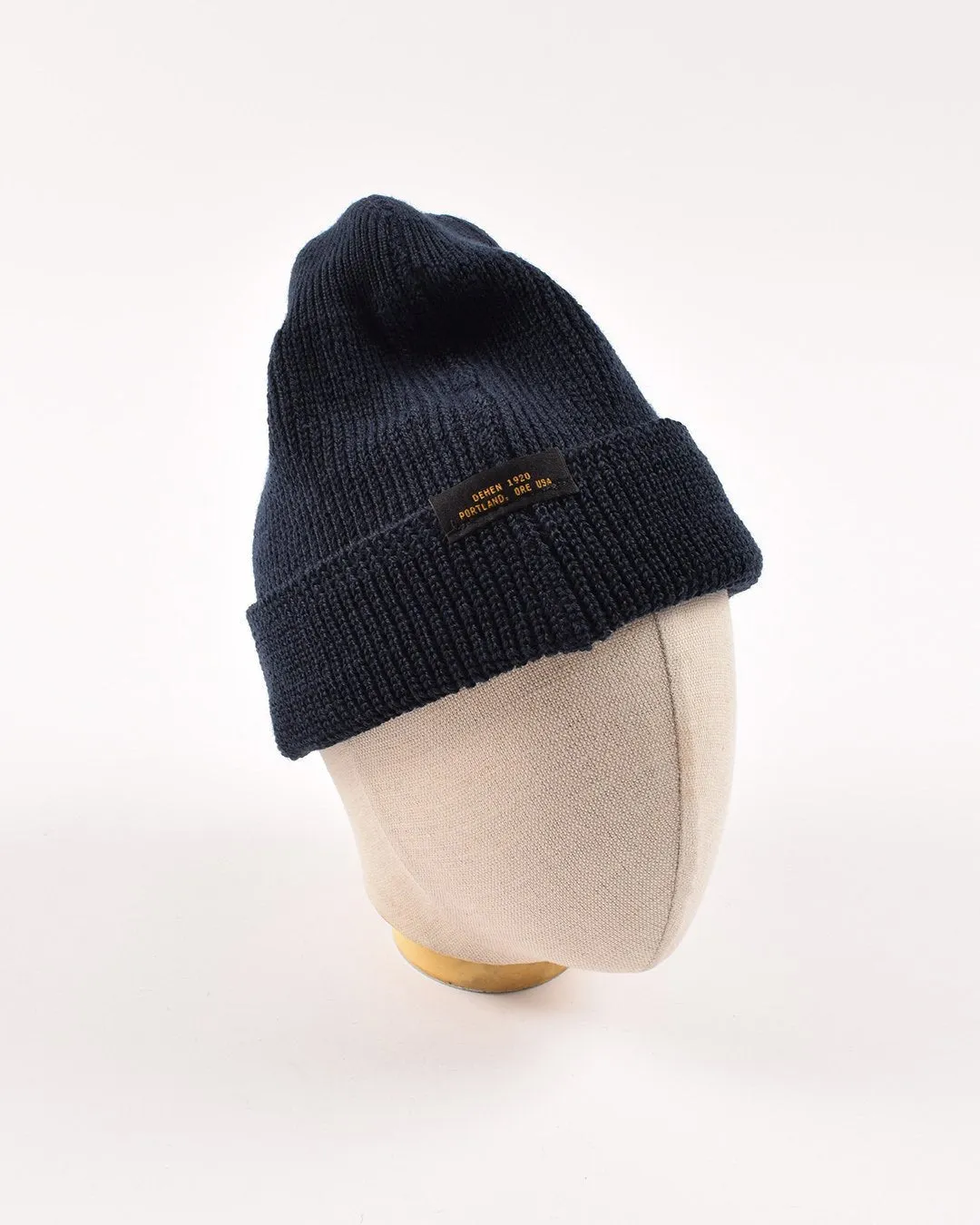 Wool Knit Watch Cap - Dark Navy
