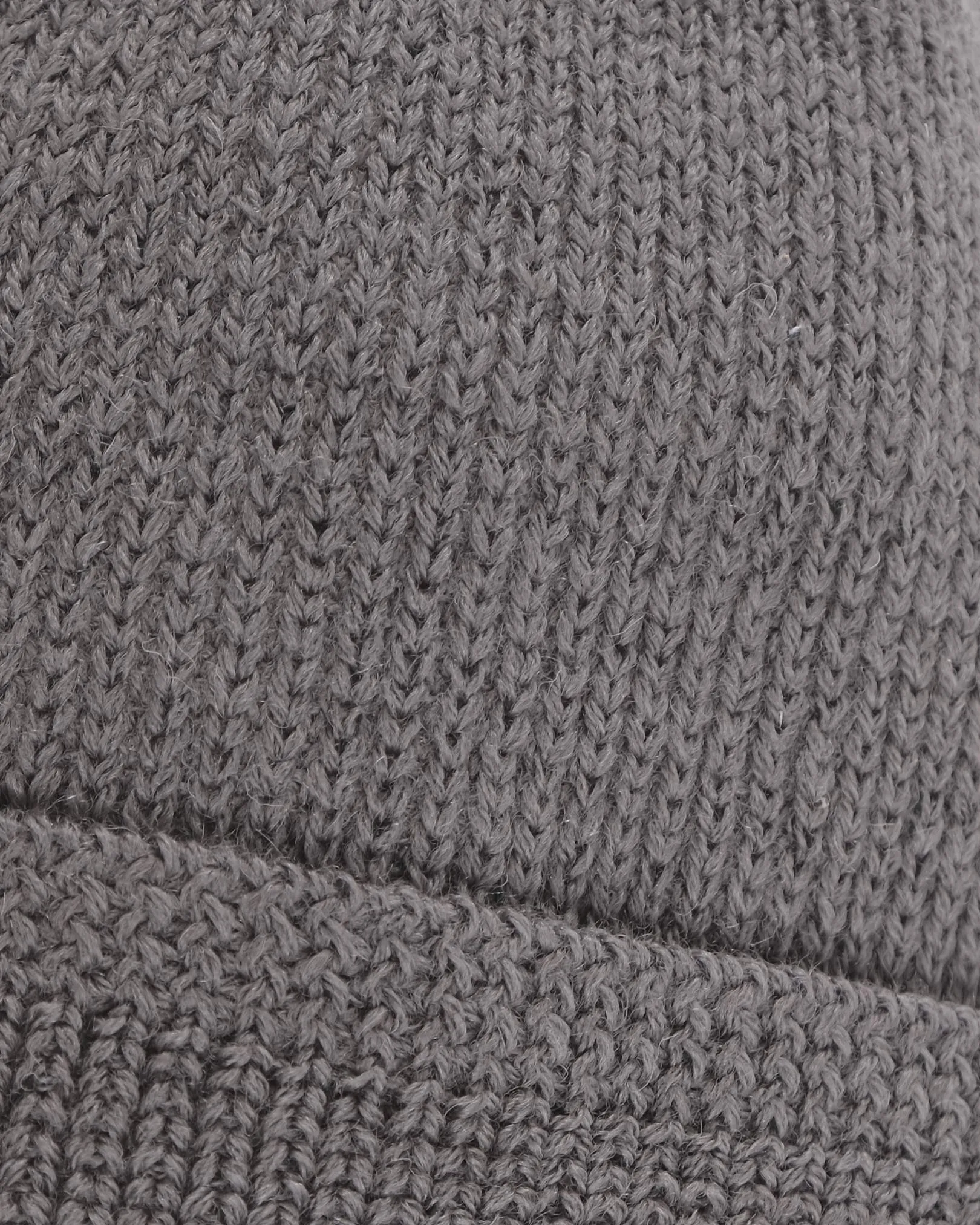 Wool Knit Watch Cap - Smoke