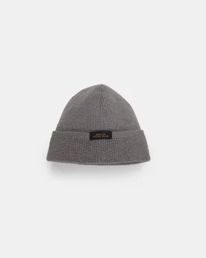 Wool Knit Watch Cap - Smoke