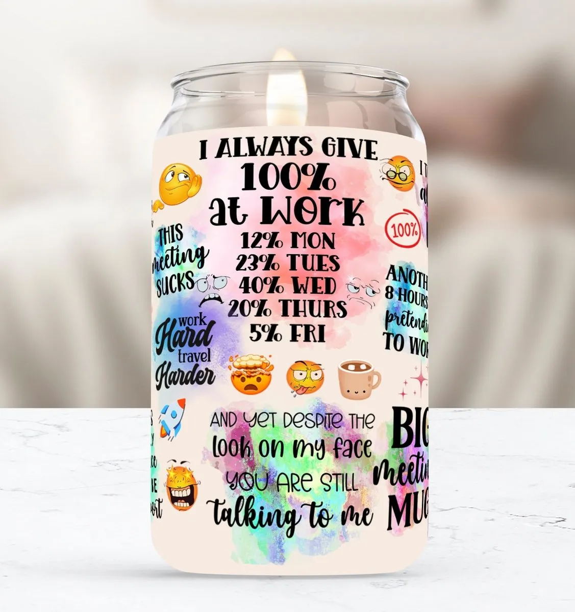 Work Life Soy Candle