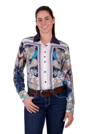 Wrangler Randa LS Ladies Shirt Navy/Multi
