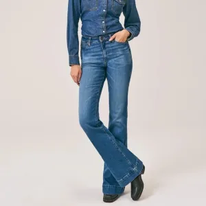 Wrangler Retro Bailey High Rise Trouser Jean - Medium Wash, 33 X 34