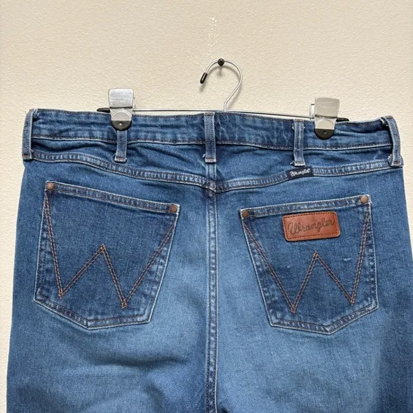 Wrangler Retro Bailey High Rise Trouser Jean - Medium Wash, 33 X 34