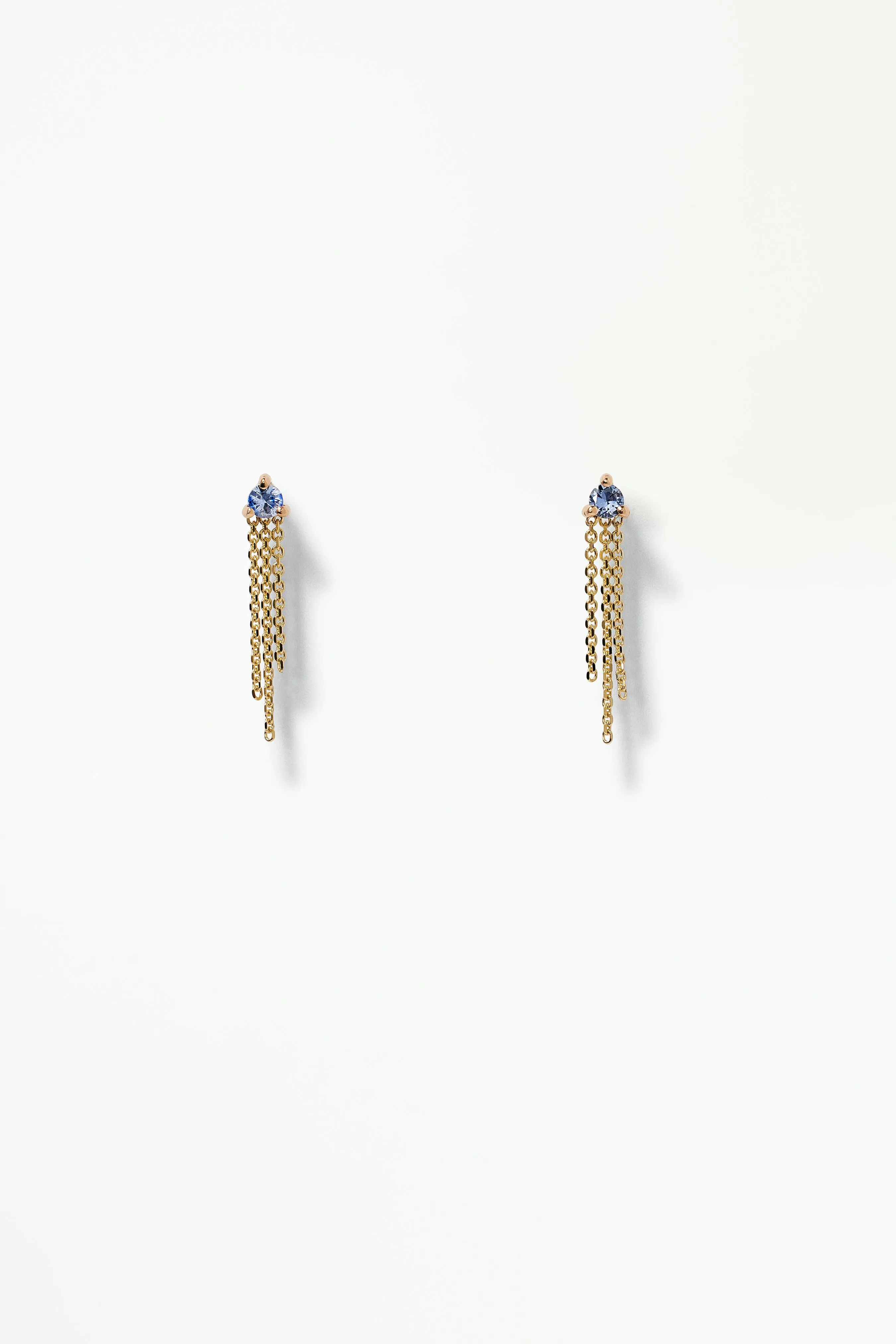 wwake / mist earring - sapphire - single