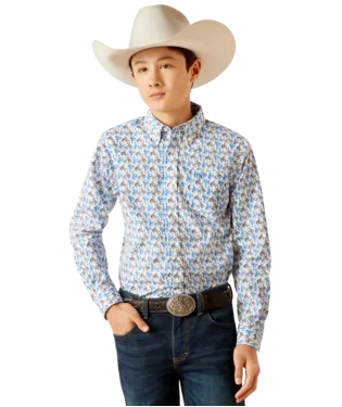 YOUTH ARIAT PEERCE CLASSIC FIT LONG SLEEVE