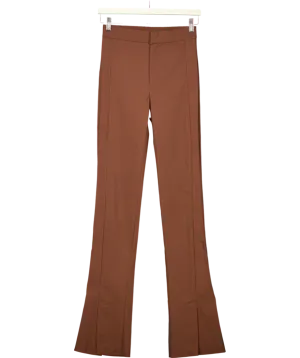 ZARA Brown Flared Trousers UK XS