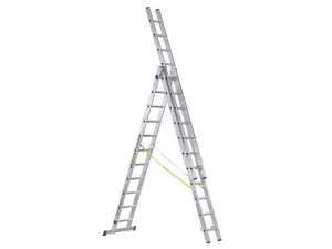 Zarges D-Rung Combination Ladder 3-Part 3 X 10 Rungs
