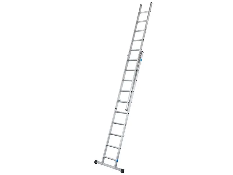 Zarges Double Extension Ladder With Stabiliser Bar 2-Part D-Rungs 2 X 8