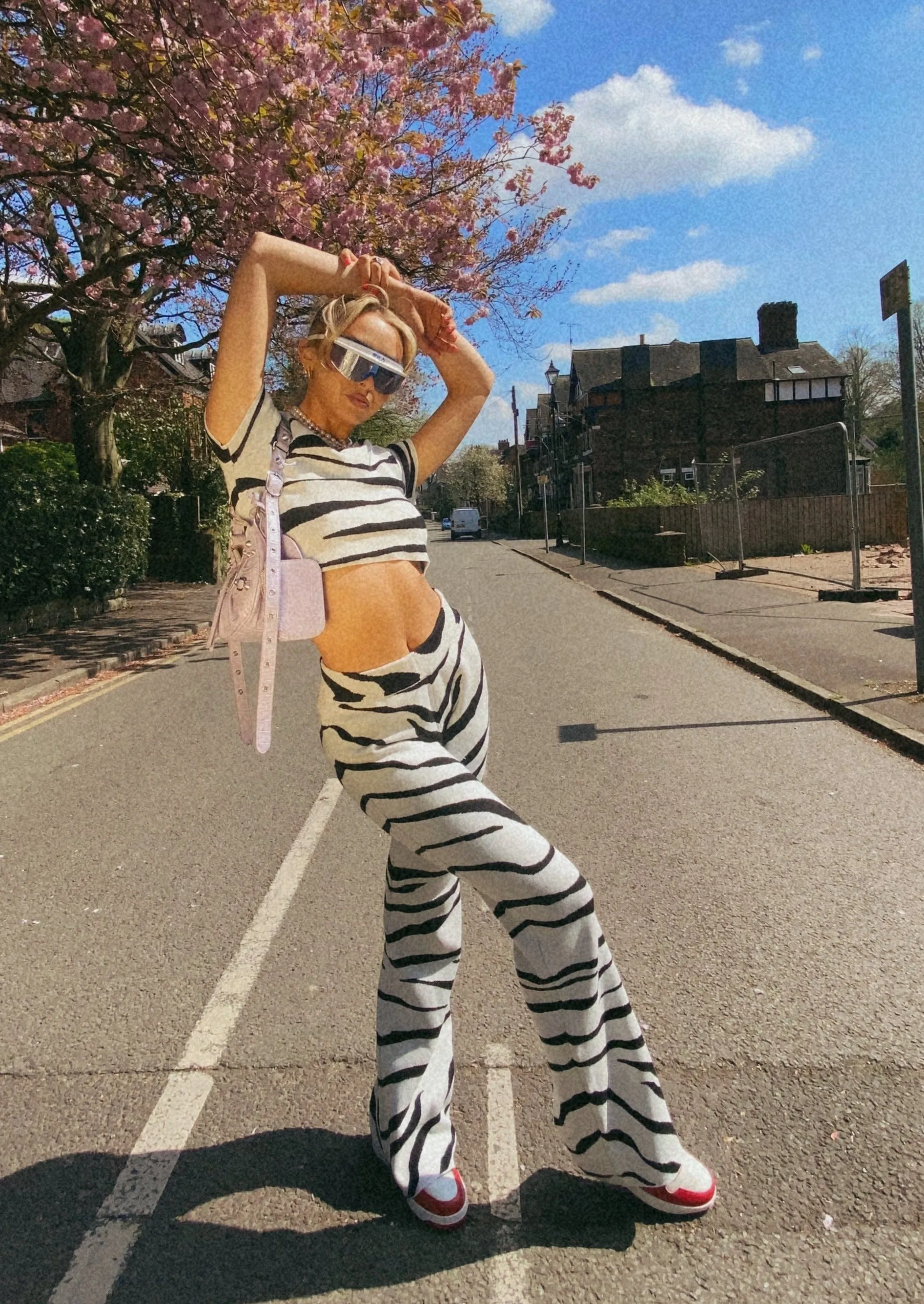 Zebra Knit Flares
