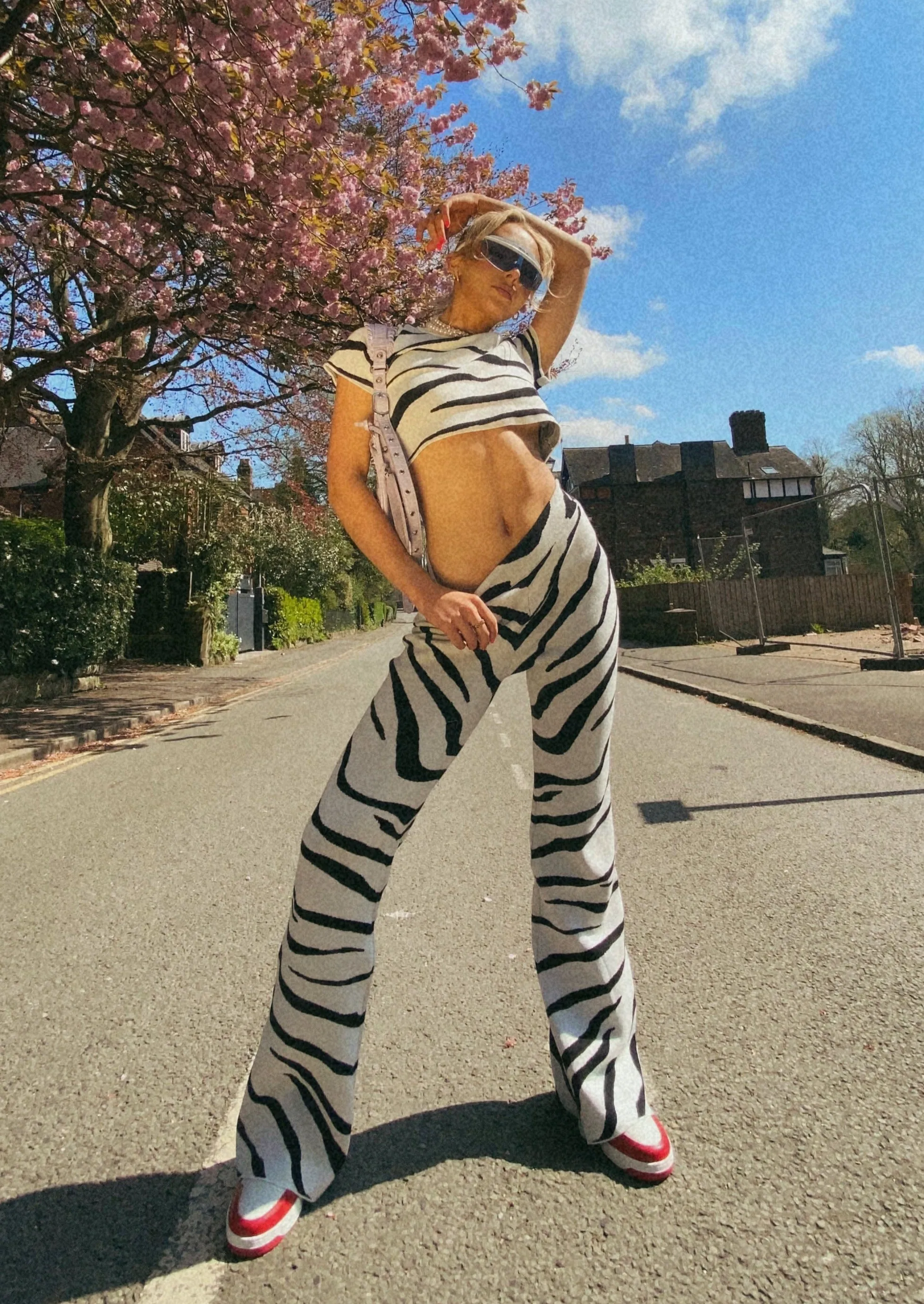 Zebra Knit Flares