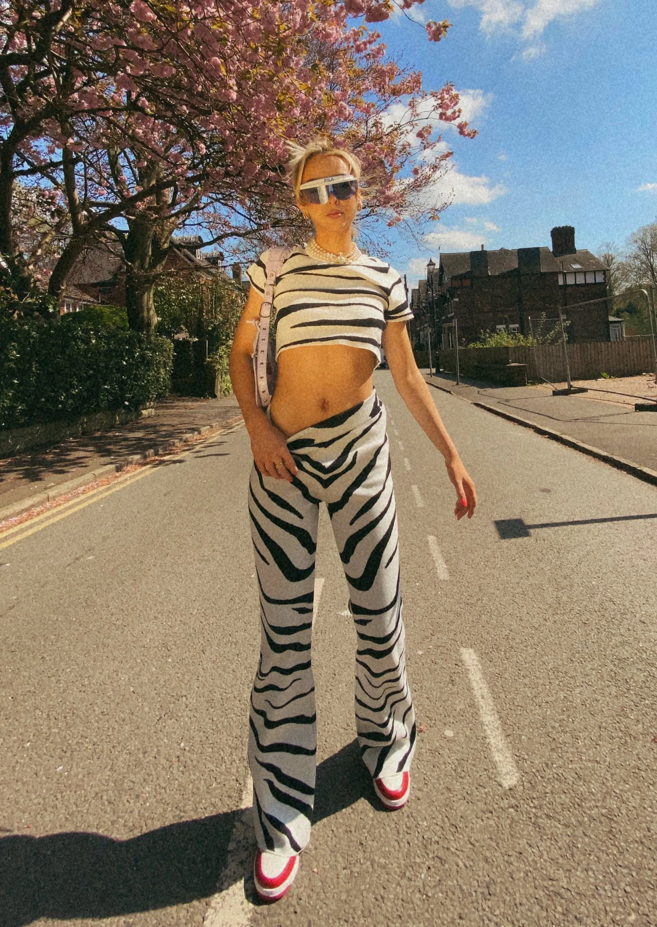 Zebra Knit Flares