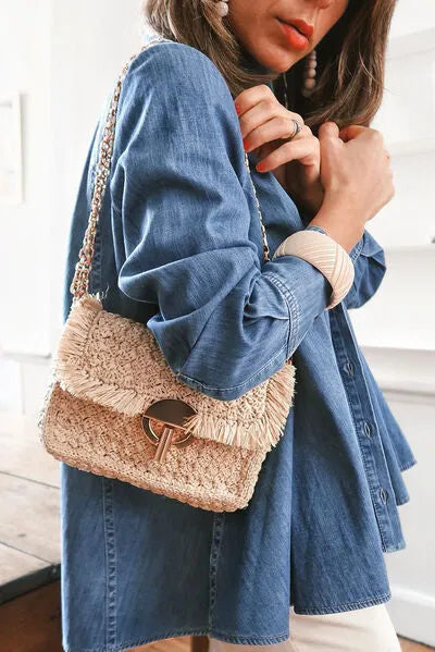 Zosia Button Up Collared Neck Denim Jacket